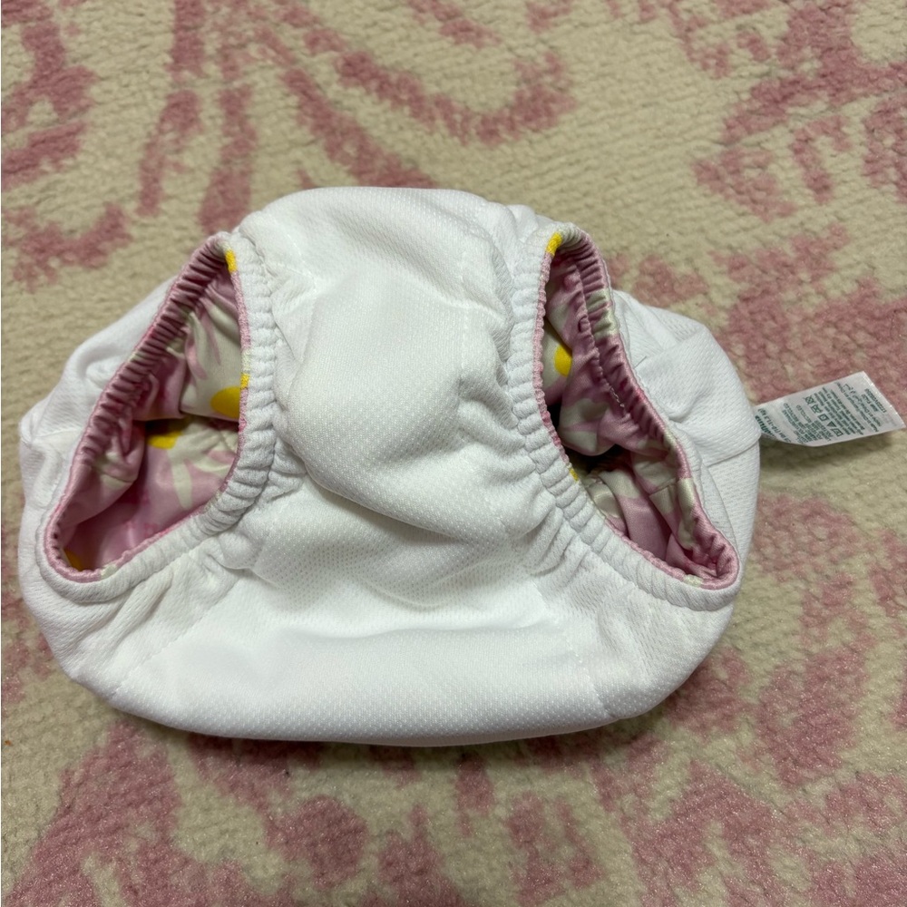Green Sprouts Pink Daisy Baby Girl Size 18 Months Swim Diaper - Picture 3 of 3